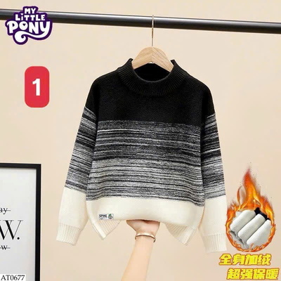 AT0677 ÁO LEN PHỐI MÀU OMBRE