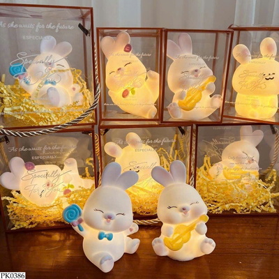 PK0386 SET 5 THỎ ĐÈN NGỦ 