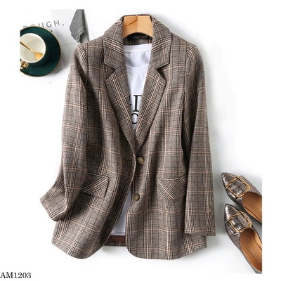 AM1203 ÁO VEST KẺ SỌC NỮ