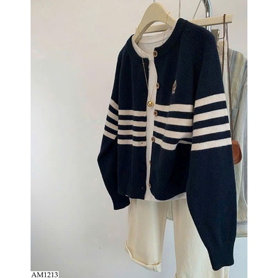 AM1213 ÁO CARDIGAN KẺ GẤU CHO NỮ