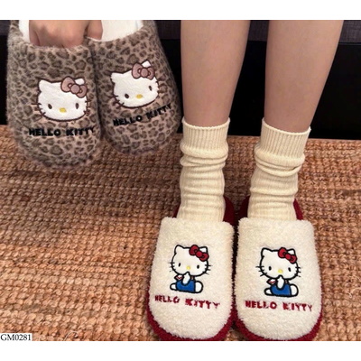 GM0281 DÉP LÔNG KITTY ĐI TRONG NHÀ