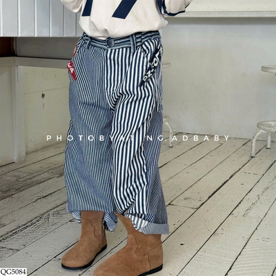 QG5084 QUẦN SUÔNG KẺ SỌC ADBABY