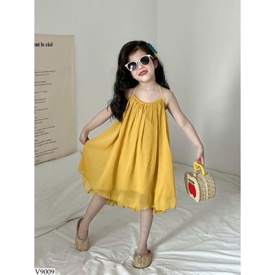V9009 VÁY CỔ YẾM HỞ LƯNG BG