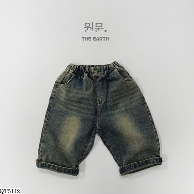 QT5112 QUẦN JEANS MÀU WASH CHO BÉ