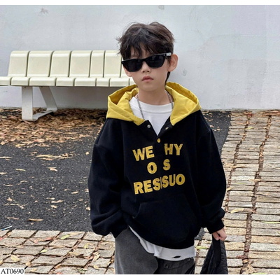 AT0690 ÁO HOODIE CHỮ BT