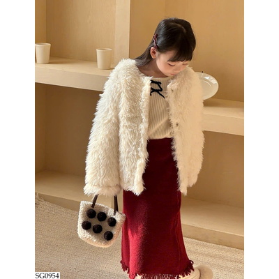 SG0954 SET KHOÁC LÔNG 3 CHI TIẾT BG