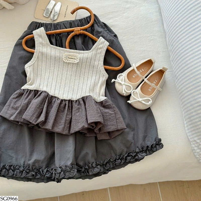 SG0966 SET ÁO SÁT NÁCH MIX QUẦN ỐNG RỘNG