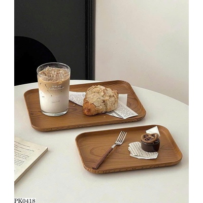 PK0418 COMBO 4 KHAY NHỰA VÂN GỖ