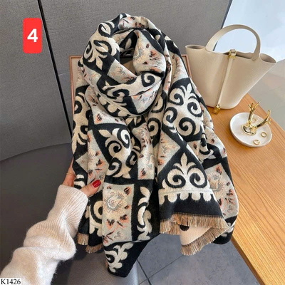 K1426  KHĂN CHOÀNG HỌA TIẾT CHO NỮ