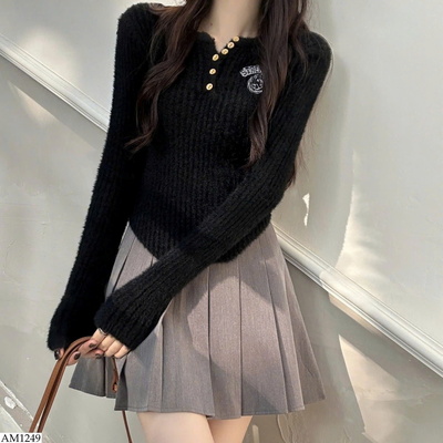 AM1249 ÁO LEN GÂN DÀI TAY CHO NỮ