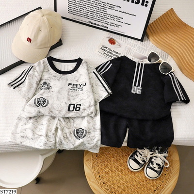 ST7219 BỘ SHORT CHO BÉ TRAI