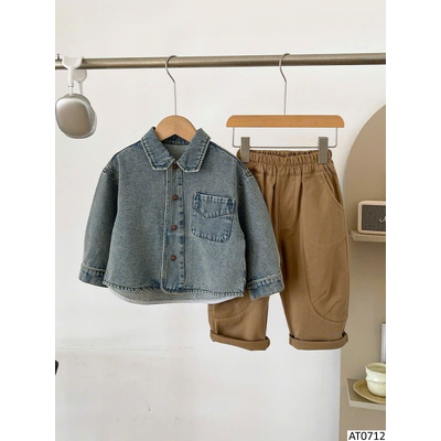 AT0712 ÁO SƠ MI DENIM CHO BÉ