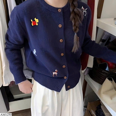 AM1250 ÁO LEN CARDIGAN HỌA TIẾT