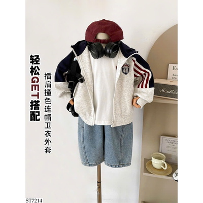 ST7214 SET ÁO KHOÁC NỈ MIX QUẦN JEAN