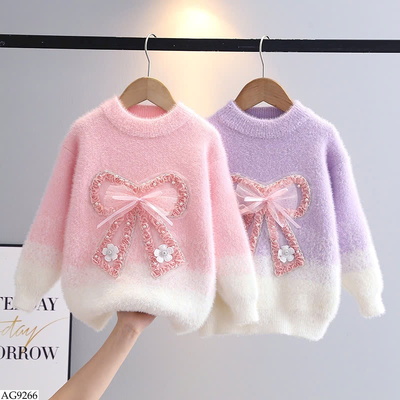 AG9266 ÁO LEN NƠ ĐẠI BẢN CHO BG