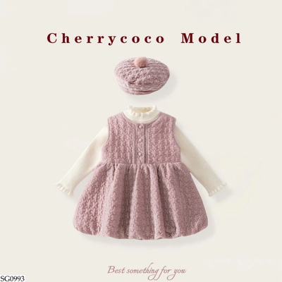 SG0993 SET VÁY HỒNG CHERRYCOCO