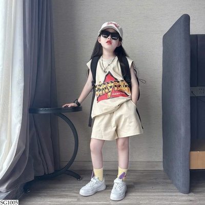 SG1005 BỘ SHORT SÁT NÁCH CHO BÉ GÁI