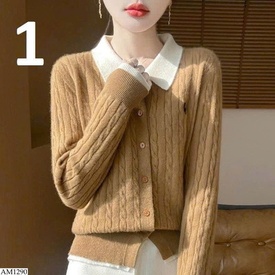 AM1290 ÁO CARDIGAN LEN CỔ BẺ