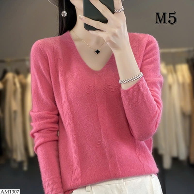 AM1307 ÁO LEN CỔ TIM MỀM MỊN 
