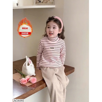 AG9292 ÁO NỈ LL KẺ NGANG BG