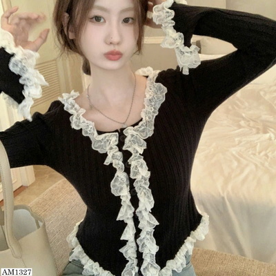 AM1327 ÁO CARDIGAN REN BÈO