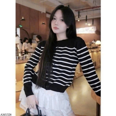 AM1328 ÁO CARDIGAN LEN KẺ KASLEAD