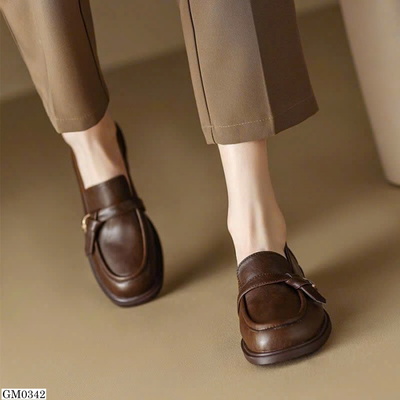 GM0342 GIÀY LƯỜI DA MỀM BASIC NỮ
