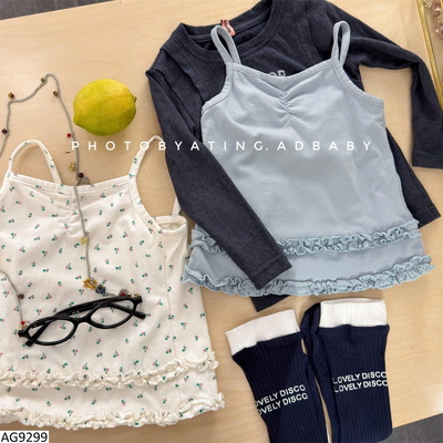 AG9299 ÁO 2 DÂY NHÚN NGỰC ADBABY