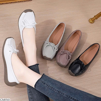 GM0341 GIÀY MOCA ĐẾ MỀM THẮT NƠ