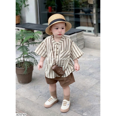 AT0745 ÁO SƠ MI KẺ SỌC BT