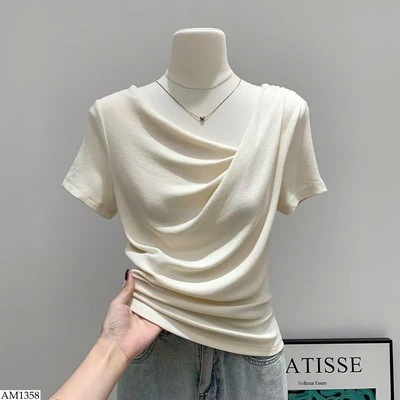 AM1358 ÁO THUN NỮ CỘC TAY LỆCH VAI