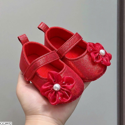 GG8932 GIÀY BÚP BÊ TẬP ĐI GẮN HOA