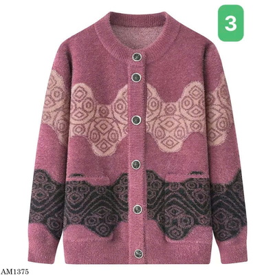 AM1375 ÁO LEN CARDIGAN HỌA TIẾT TRUNG NIÊN