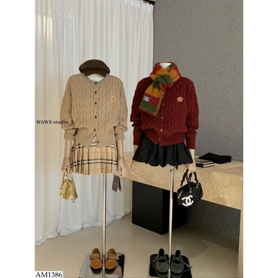 AM1386 ÁO LEN CARDIGAN W.G.W.E