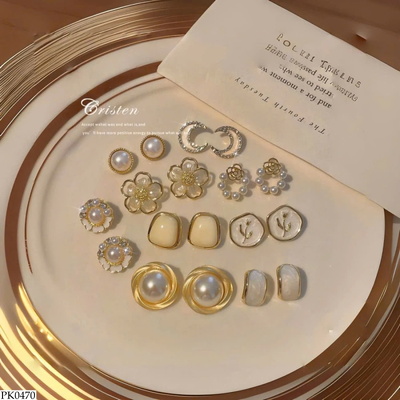 PK0470 SET 5 ĐÔI KHUYÊN TAI