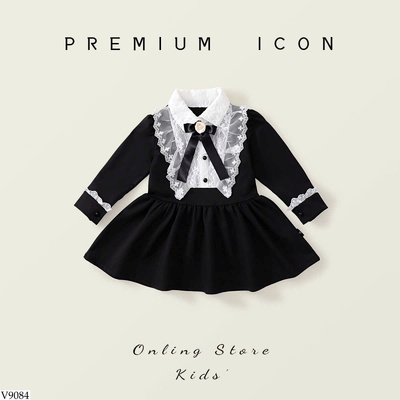 V9084 VÁY CÔNG CHÚA PHỐI REN PREMIUM