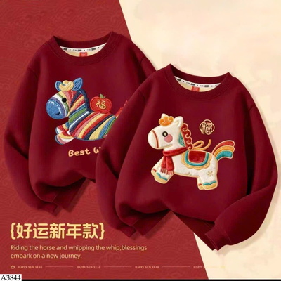 A3844 ÁO NỈ NGỰA CHO BÉ