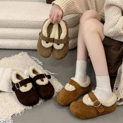 GM0374 GIÀY DA LỘN LÓT LÔNG