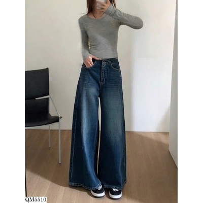 QM5510 QUẦN JEAN ỐNG RỘNG ANNA
