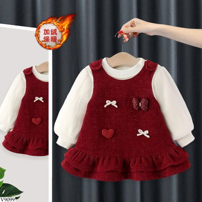 V9099 VÁY VIỀN BÈO CHO BÉ GÁI