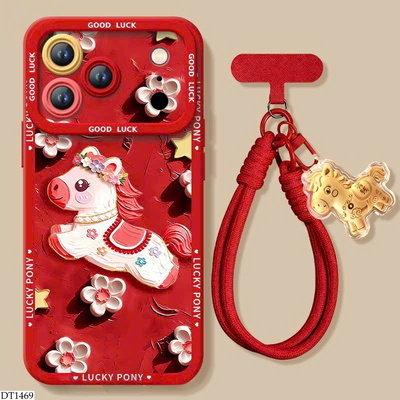 DT1469 ỐP ĐIỆN THOẠI NGỰA ĐỎ