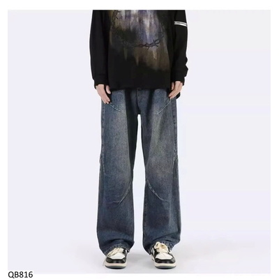 QB816 QUẦN JEANS ỐNG RỘNG NAM STREETWEAR