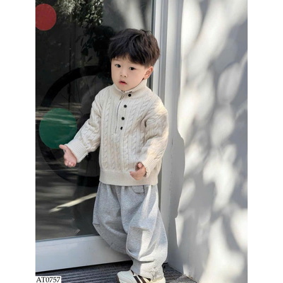 AT0757 ÁO LEN KÉO KHÓA CỔ BT