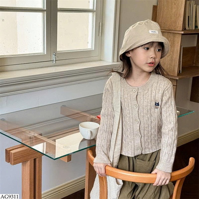 AG9311 ÁO CARDIGAN THÊU GẤU ADBABY