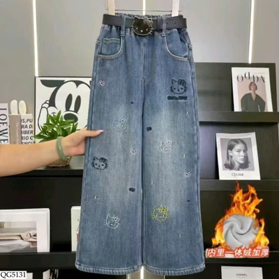 QG5131 QUẦN JEAN KITTY LÓT LÔNG CHO BG