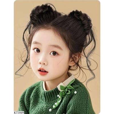 KT1849 SET 2 BÚI TÓC GIẢ CHO BÉ