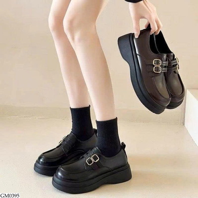 GM0395 GIÀY LOAFER 2 QUAI KHOÁ CỔ ĐIỂN 