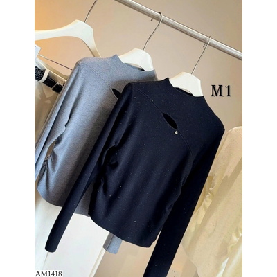 AM1418 ÁO LEN TAY DÀI KHOÉT GIỌT NƯỚC ANNA 