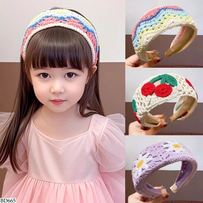 BD665 BỜM TÓC LEN THÊU KUTE