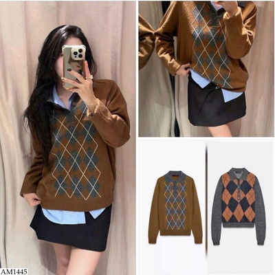 AM1445 ÁO LEN CỔ POLO HỌA TIẾT HÃNG KASLEAD